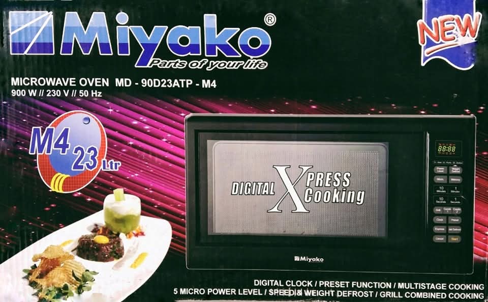 Miyako 23 Liter microwave oven new model Picture of Miyako 23 Liter microwave oven new model
