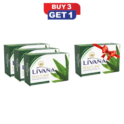 Picture of LIVANA Beauty Bar Aloe vera green 100gm