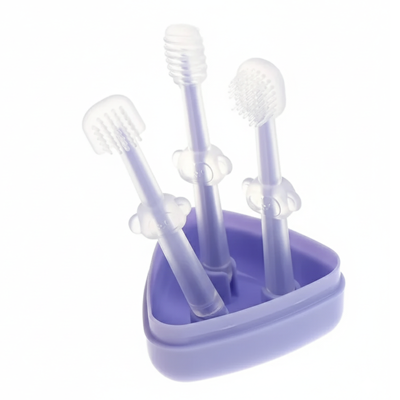 Picture of Baby Teeth Oral Care Silicone Toothbrush Set