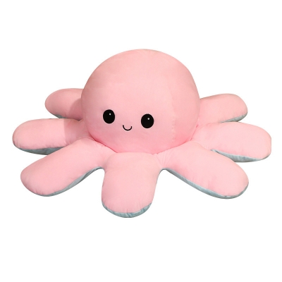 Picture of Cute Octopas Double Colour Flip baby Cotton Soft Doll- 1 Piece (20cm)