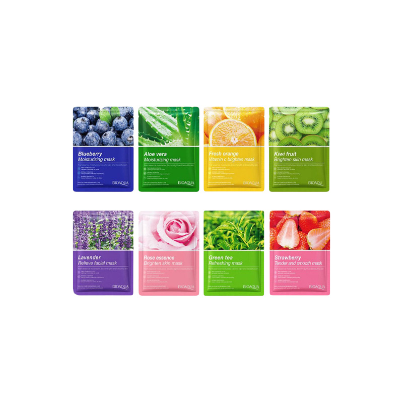 Picture of Bioaqua Plant Fruit Mask Hydrating Moisturizing Skin Color Skin Facial Sheet Mask- 25G