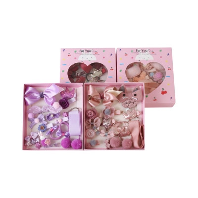 Picture of 18 Pieces/set children's trendy headwear hair clip for hair accessory set