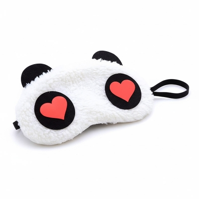 Picture of Panda Face Soft Eye Sleeping Mask Heart Shape