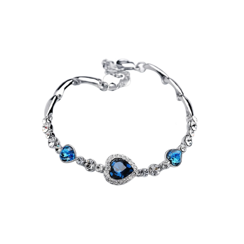 Picture of Love Crystal Bracelet Fashion Ocean Heart Bracelet Jewelry for women - Bracelet