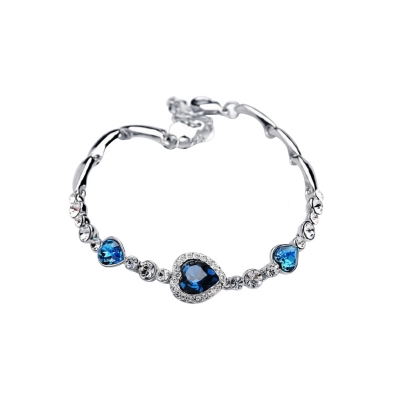 Picture of Love Crystal Bracelet Fashion Ocean Heart Bracelet Jewelry for women - Bracelet