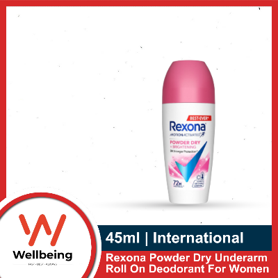 Picture of Rexona Powder Dry+Brightening Underarm Roll On Deodorant For Women 45ml