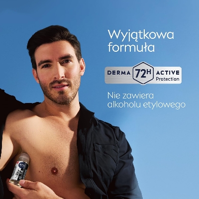 Picture of NIVEA MEN Deodrant Black&White 72 H Invisible Fresh Antiperspirant in the ball for men 50ml