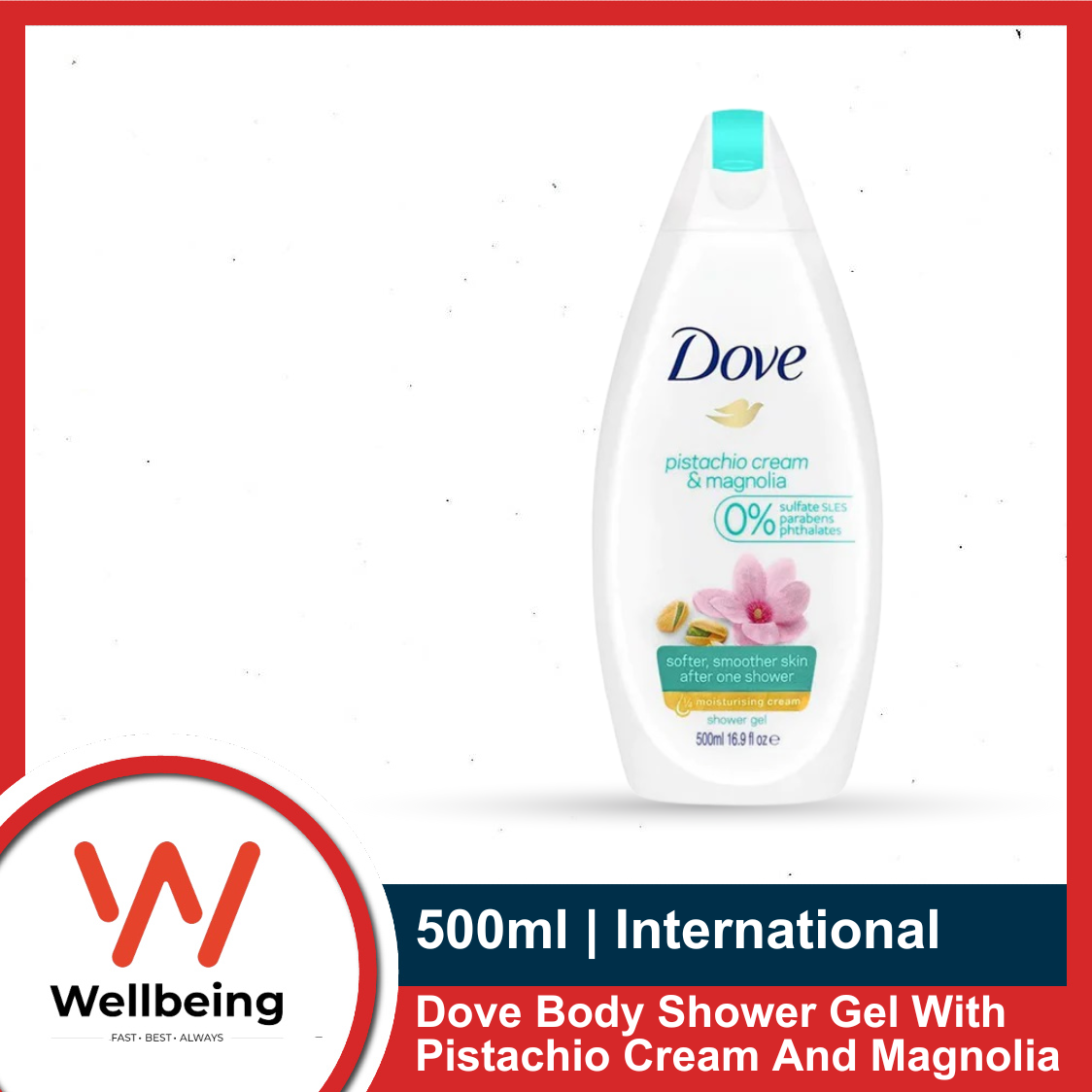 Picture of Dove Body Shower Gel With Pistachio Cream And Magnolia 500ml | International