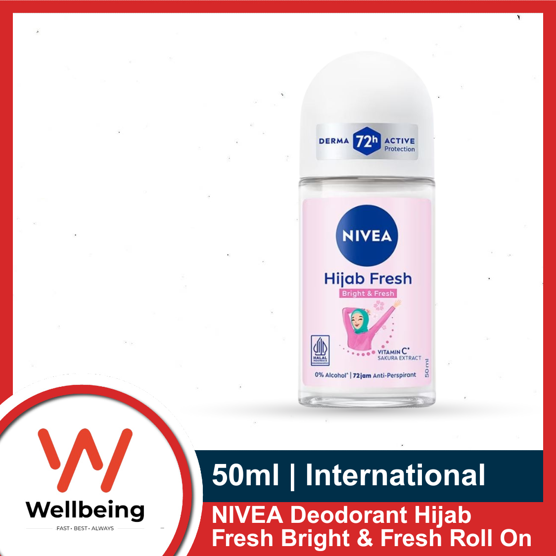 Picture of NIVEA Deodorant Hijab Fresh Bright & Fresh Roll On 25ml/ 50ml