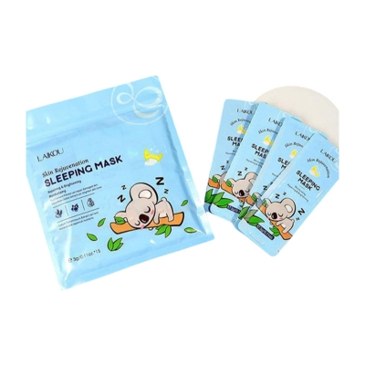 Picture of Laikou Skin Rejuvenation Sleeping Mask For Repairing & Brightening And Moisturizing- 15Pcs/Pack - Face Mask - Black Mask