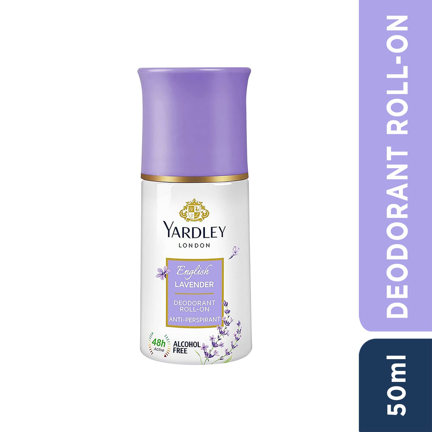 Picture of Yardley London English Lavender Anti Perspirant Deodorant Roll On For Women, Floral, 50ml
