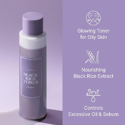Picture of I'm from Black Rice Toner 30ml for Oily Skin, Lightweight, Niacinamide, Panthenol, Glass Skin, Fragrance Free, Korean Skin Care