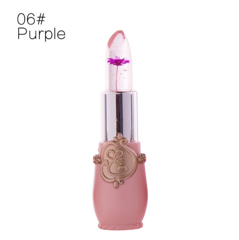 Picture of 1pcs/ 6pcs emaymei Transparent Jelly Change Lipstick Waterproof Crystal Jelly Lipstick with Flower Inside | 3.8gm 6 Shades Available