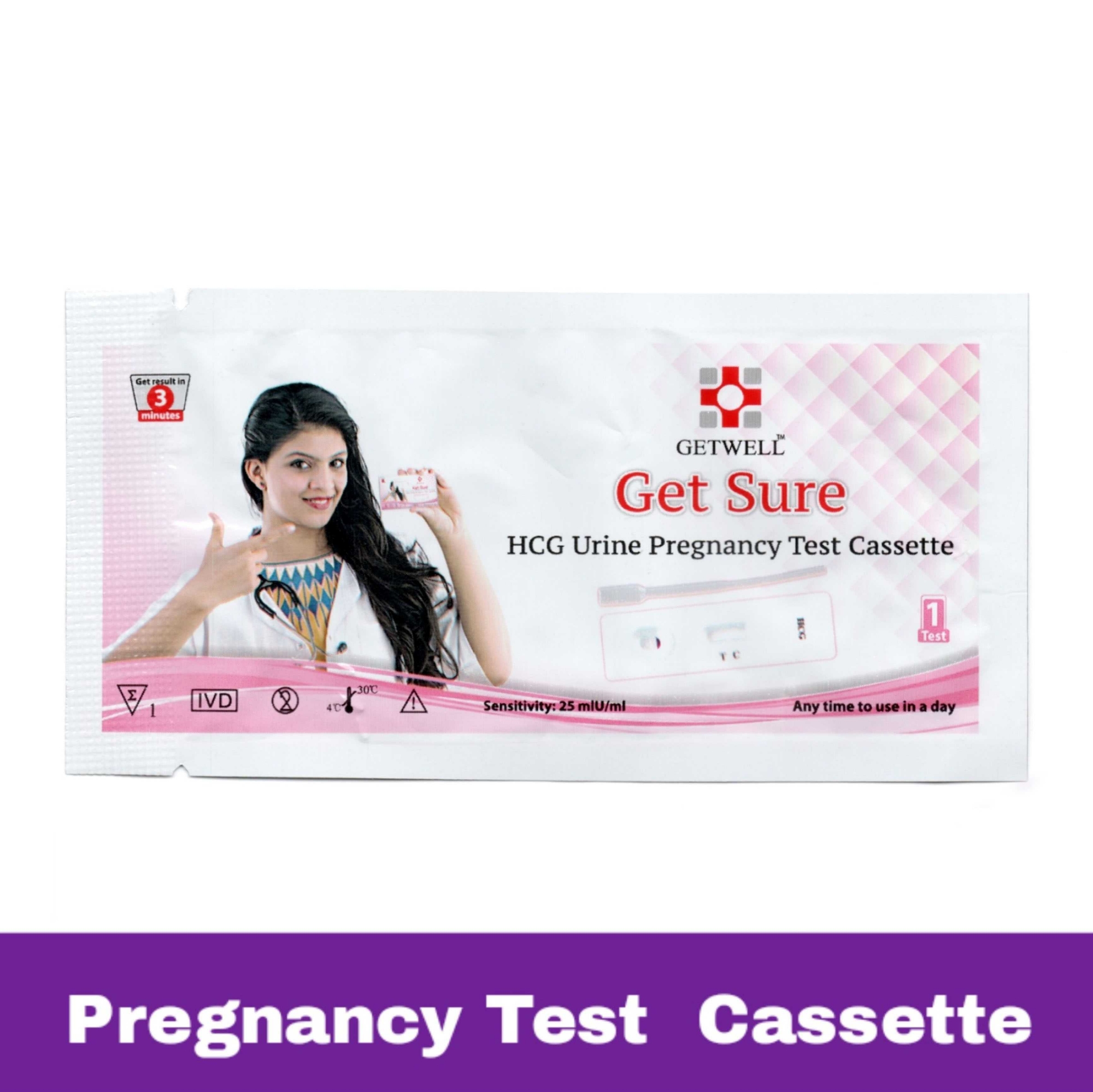 Picture of Get Sure Pregnancy Test Cassette - 1pcs