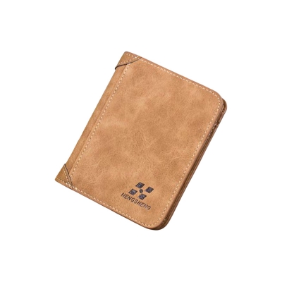 Picture of Hengsheng Men's wallet PU Leather thin fashion casual vertical fashion wallet - Wallet For Men - Money Bag For Men - মানি ব্যাগ