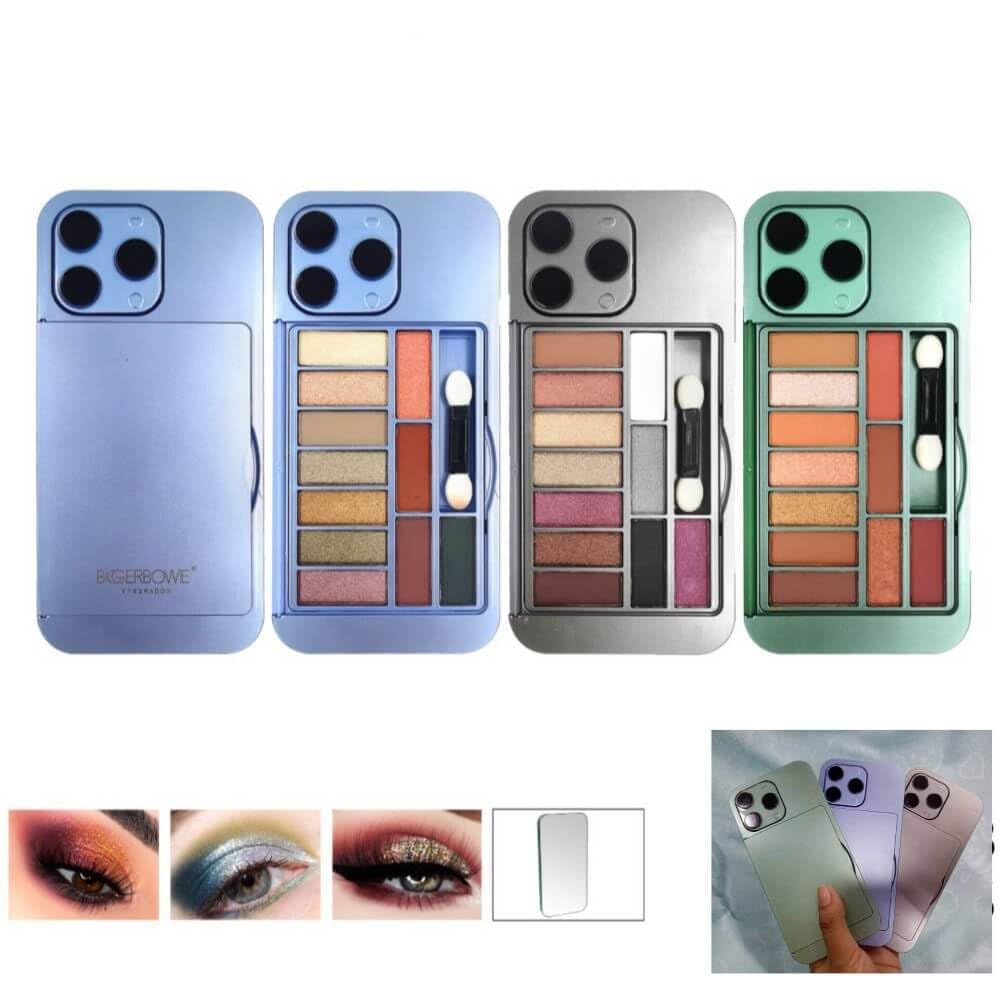 Picture of BIGGERBOWIE EYESHADOW IPHONE LOOK - 14 Pro Max iPhone Shaped Eyeshadow Palette with Mirror Back