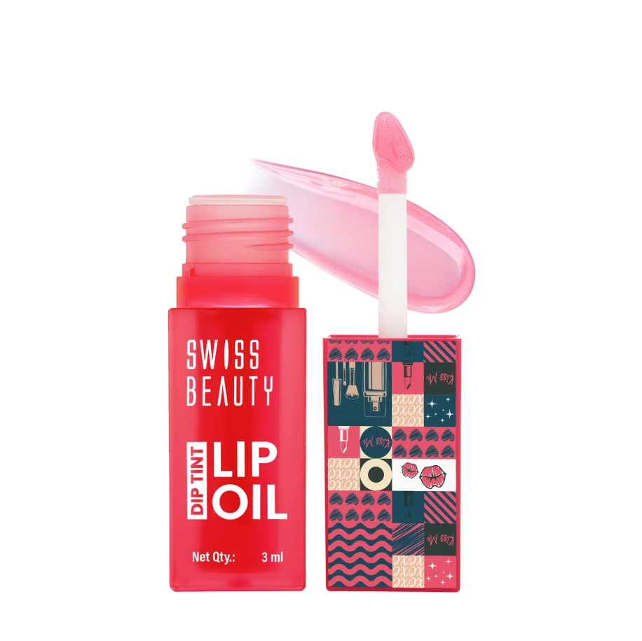 Picture of Swiss Beauty Dip Tint Lip Oil 3ml | Strawberry, Dragon Fruit, Peach, Kiwi