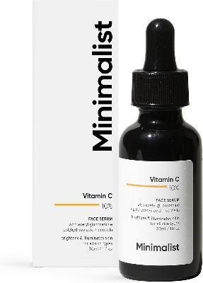 Picture of Minimalist 10% Vitamin C Serum 30ML for Face, Skin Brightening | Highly Stable & Effective | With Pure Ethyl Ascorbic Acid & Acetyl Glucosamine for Glowing Skin | INDIA
