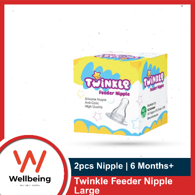 Picture of Twinkle Feeder Nipple Large 6 Months+ 2pcs