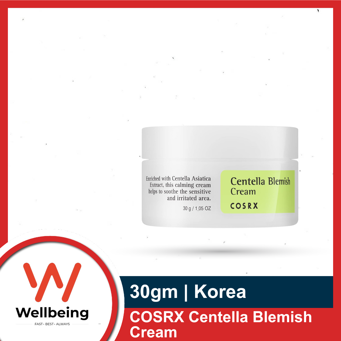 Picture of COSRX Centella Blemish Cream 30g | Centella | Korean Skin Care, Vegan, Cruelty Free, Paraben Free