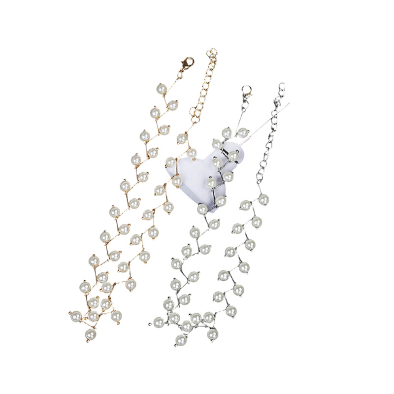 Picture of Pearl clavicle chain female Choker neck with simple short section chain female neck jewelry collar necklace - Chain - Necklace For Girls
