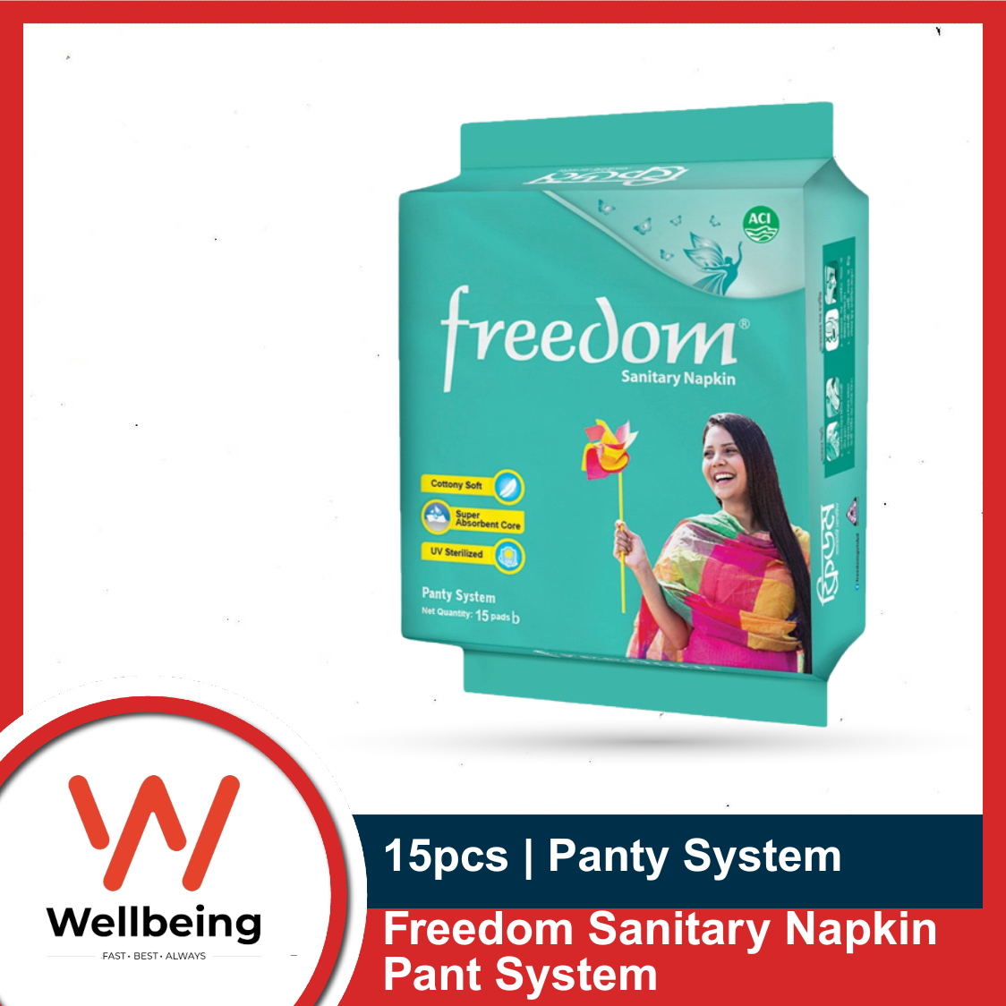 Picture of Freedom Sanitary Napkin Pant System 15 pads