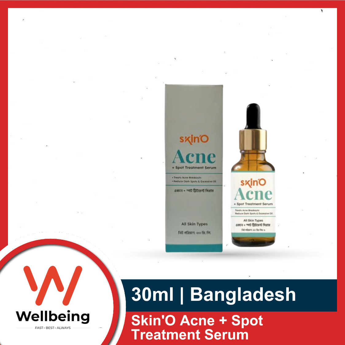 Picture of Skin'O Acne + Spot Treatment Serum 30ml | Made in Bangladesh