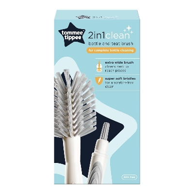 Picture of Tommee Tippee Closer to Nature 2in1 Bottle and Teat Brush Cleaning Baby Feeder Picture of Tommee Tippee Closer to Nature 2in1 Bottle and Teat Brush Cleaning Baby Feeder