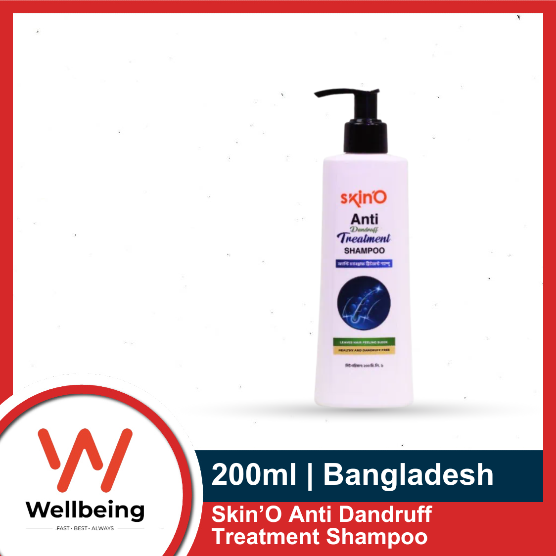 Picture of Skin’O Anti Dandruff Treatment Shampoo 200ml | Made in Bangladesh Picture of Skin’O Anti Dandruff Treatment Shampoo 200ml | Made in Bangladesh