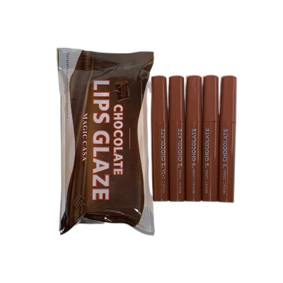 Picture of Magic Casa Five Chocolate Color Lip Glaze Set Matte Matte Non-fading Lipstick 5pcs Set