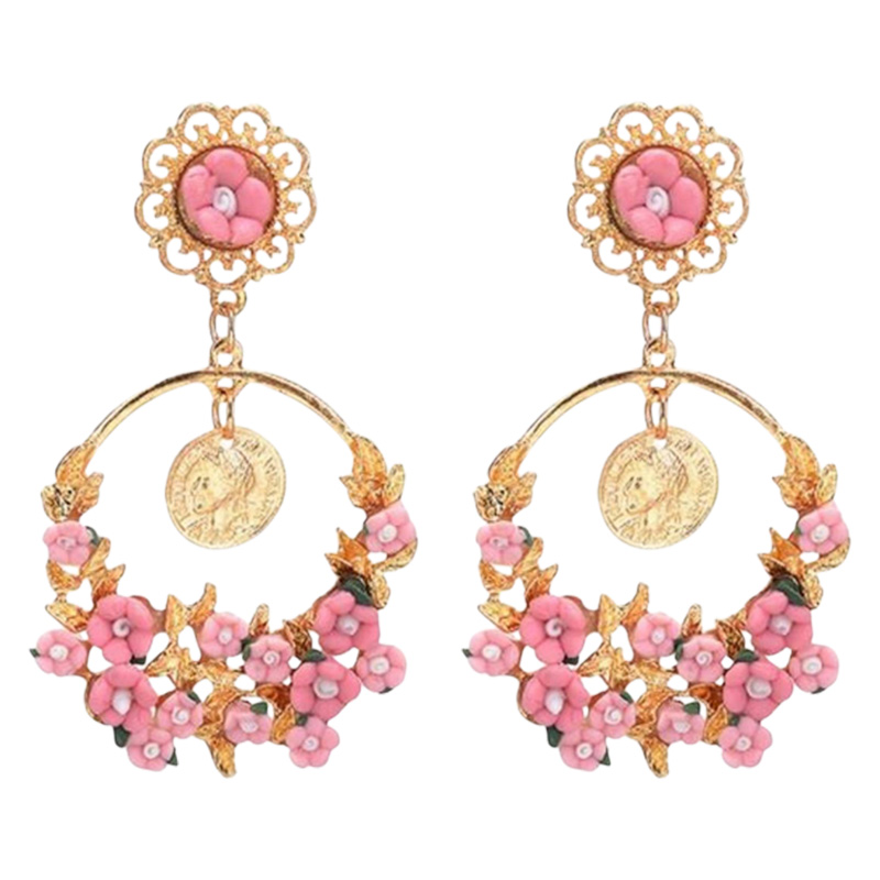 Picture of Big size Tassel women peach blossom earrings for women's fashion - Earrings