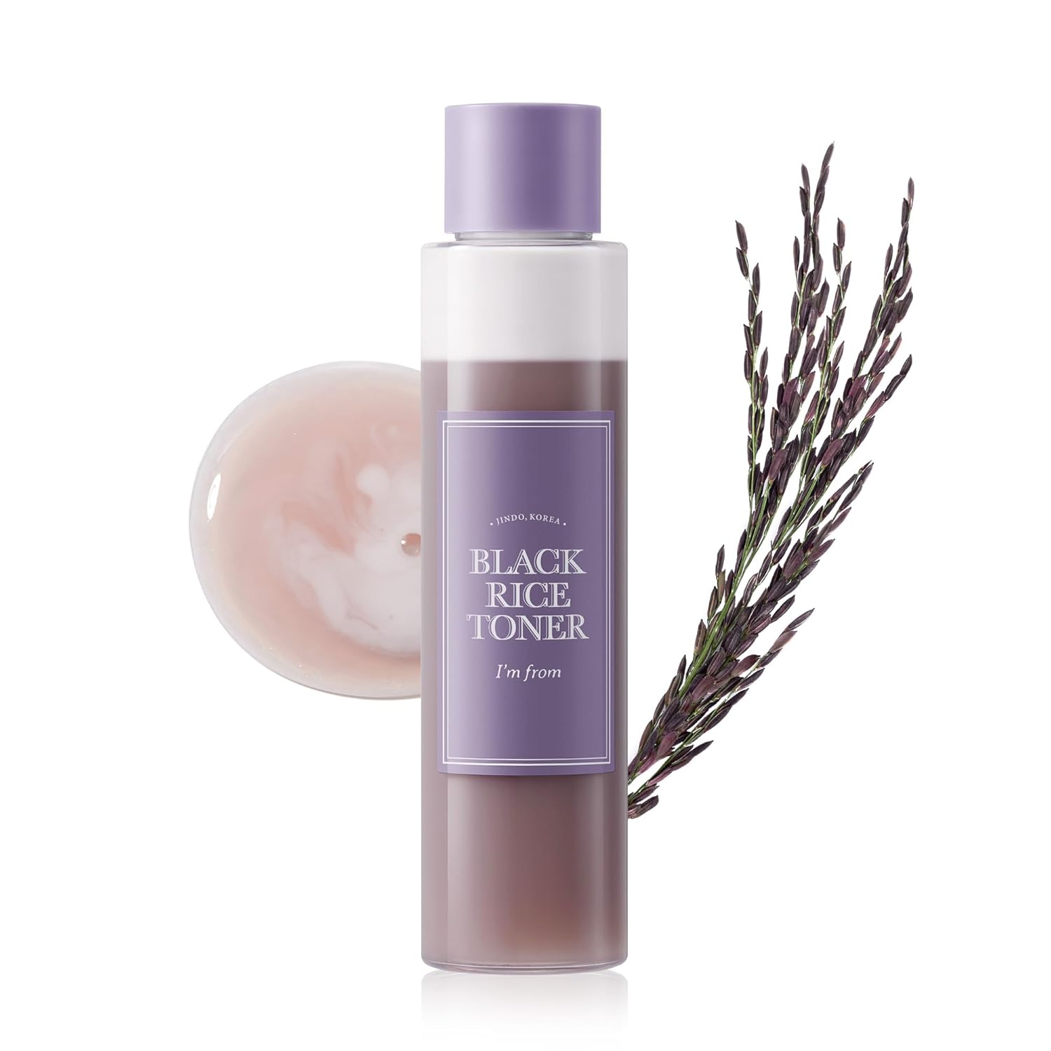 Picture of I'm from Black Rice Toner 30ml for Oily Skin, Lightweight, Niacinamide, Panthenol, Glass Skin, Fragrance Free, Korean Skin Care