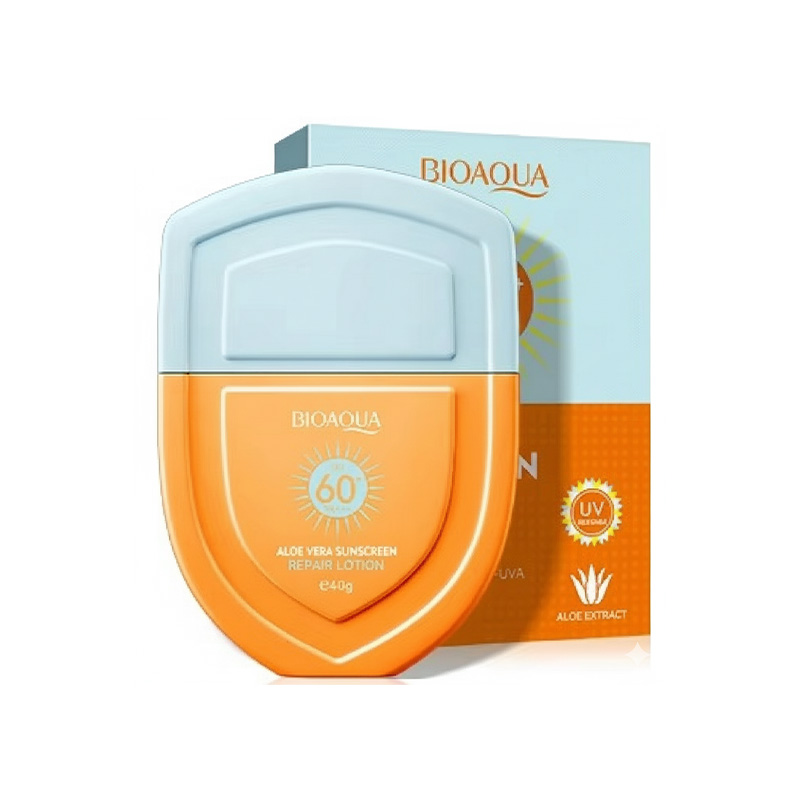 Picture of Bioaqua Aloe Vera SPF 60+ PA+++ UV Defense Sunscreen Repair Lotion- 40g