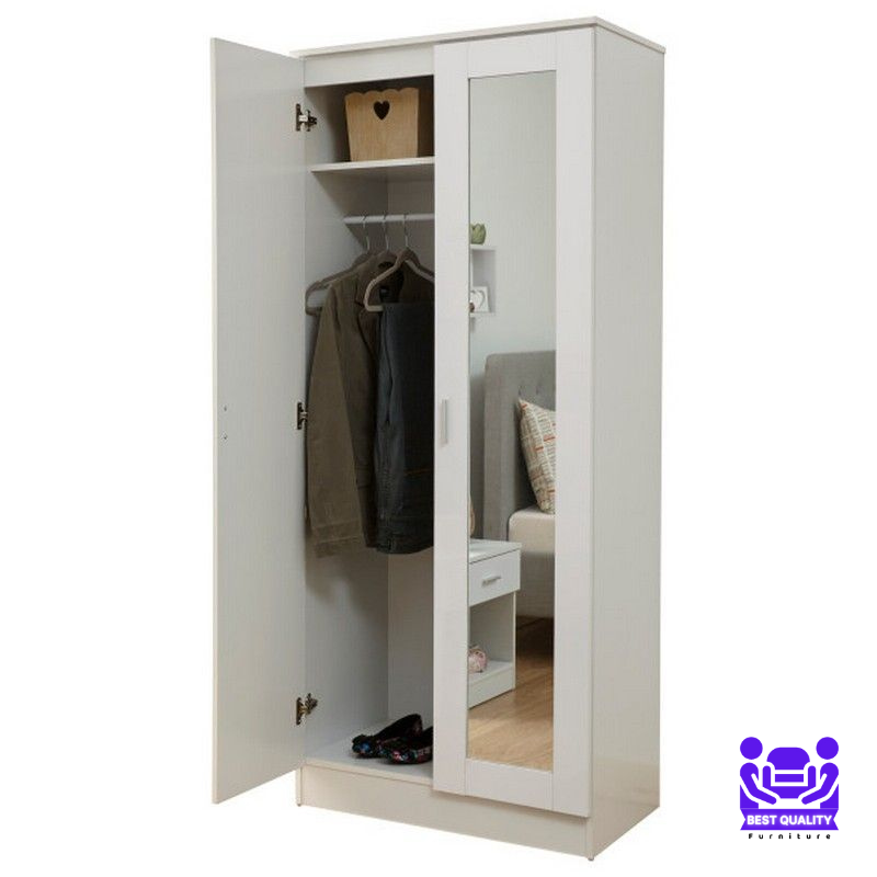 Picture of Progressive - Bedroom Wardrobe 2 Door With Mirror by Best Quality Furniture - Furniture & Decor - Modern and Trendy- Delights
