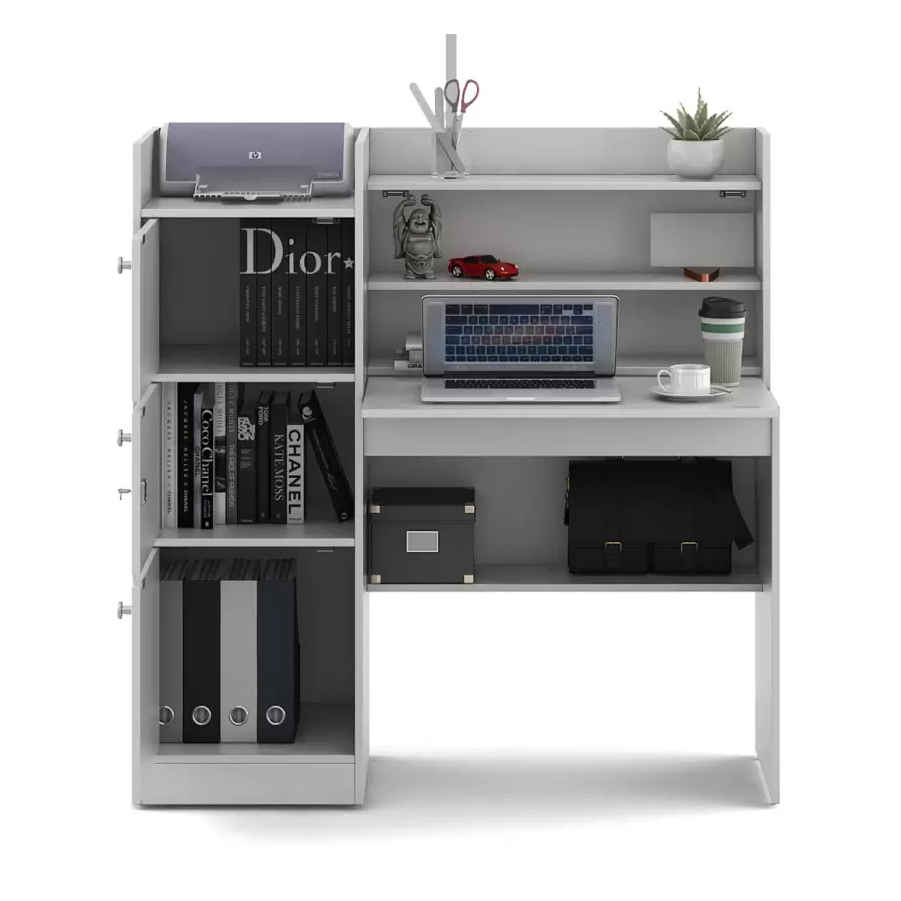 Picture of Modern Reading Table/Study Desk/Laptop Desk With Three Large Storage And Lock - Organize Your Workstation Effectively