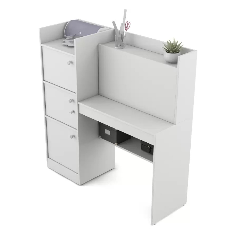 Picture of Modern Reading Table/Study Desk/Laptop Desk With Three Large Storage And Lock - Organize Your Workstation Effectively