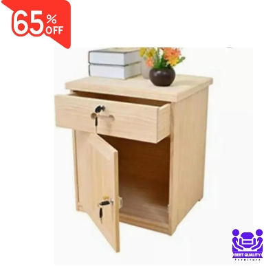 Picture of Bed Side Table with Cabinet/Drawer L 16 + W 16 + H 24 Inch by Best Quality Furniture - Furniture & Decor- Delights