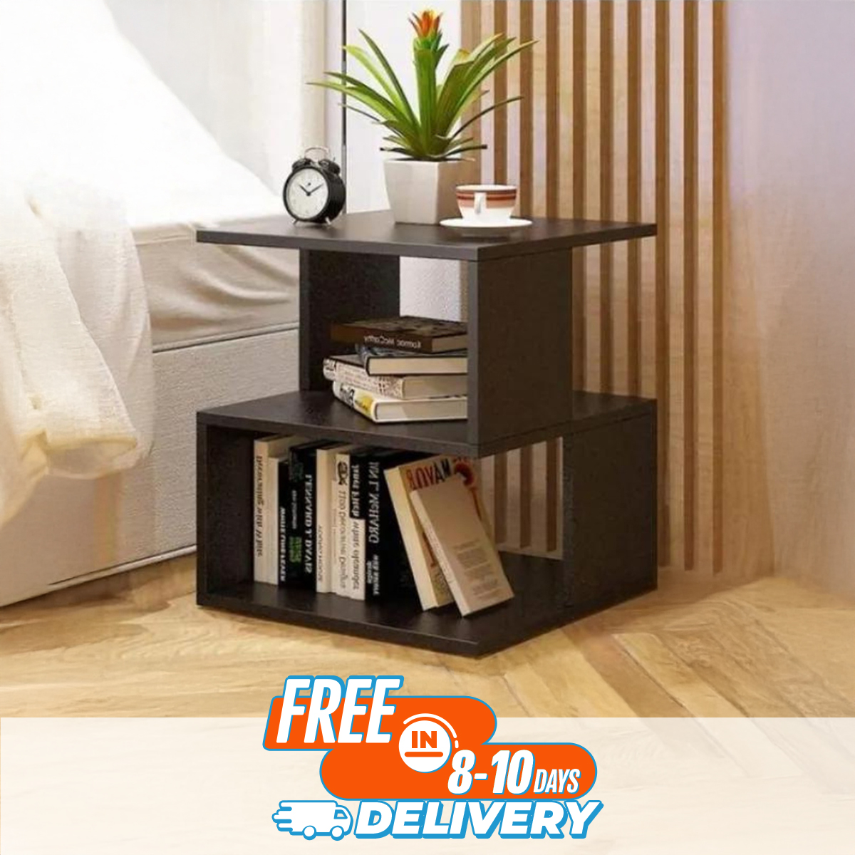 Picture of Newfangled - Bed Side Table with Storage 1.5 ft by 1.3ft/16 inch by Best Quality Furniture - Furniture & Decor - Modern and Trendy