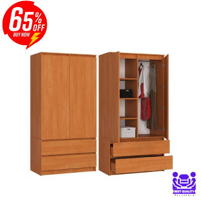 Picture of Premium Design 2 Door with 2 Large Drawer Almira/Wardrobe H70 + L30 + W16 by Best Quality Furniture - Minimalistic Sophistication