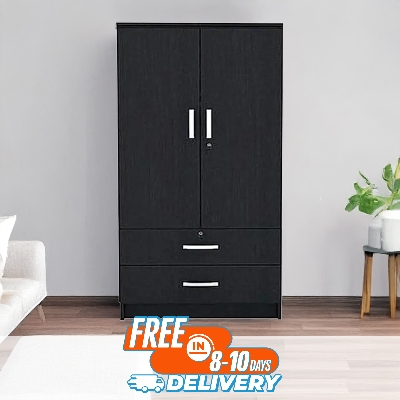 Picture of 2dubble door almira with two extra storge Melamine Laminated Board Cupboard, Premium Quality and Design - Best Quality Furniture