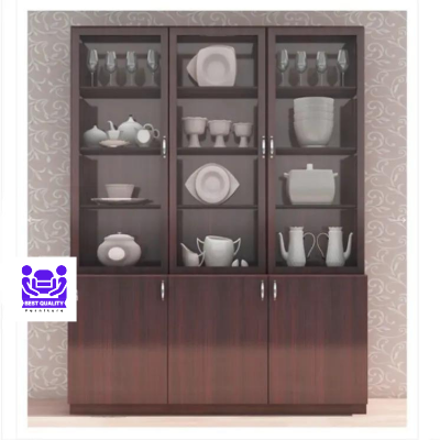 Picture of Newfangled - Showcase With Crockery Display Unit with 3 door Storage Cabinet by Best Quality Furniture - Furniture & Decor
