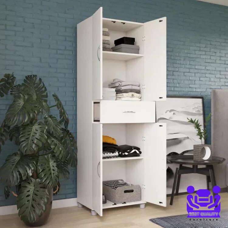 Picture of Unique Design 4 Door Almirah with Locker Drawer/ Bedroom Furniture Wardrobe/ Cloth Storage Cabinet by Best Quality Furniture