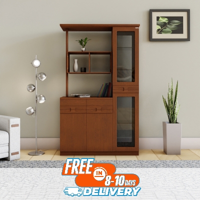 Picture of Modern Open Shelves Storage with Double Cabinet Drawers | Premium Design & Quality by Best Quality Furniture - Minimalistic Sophistication