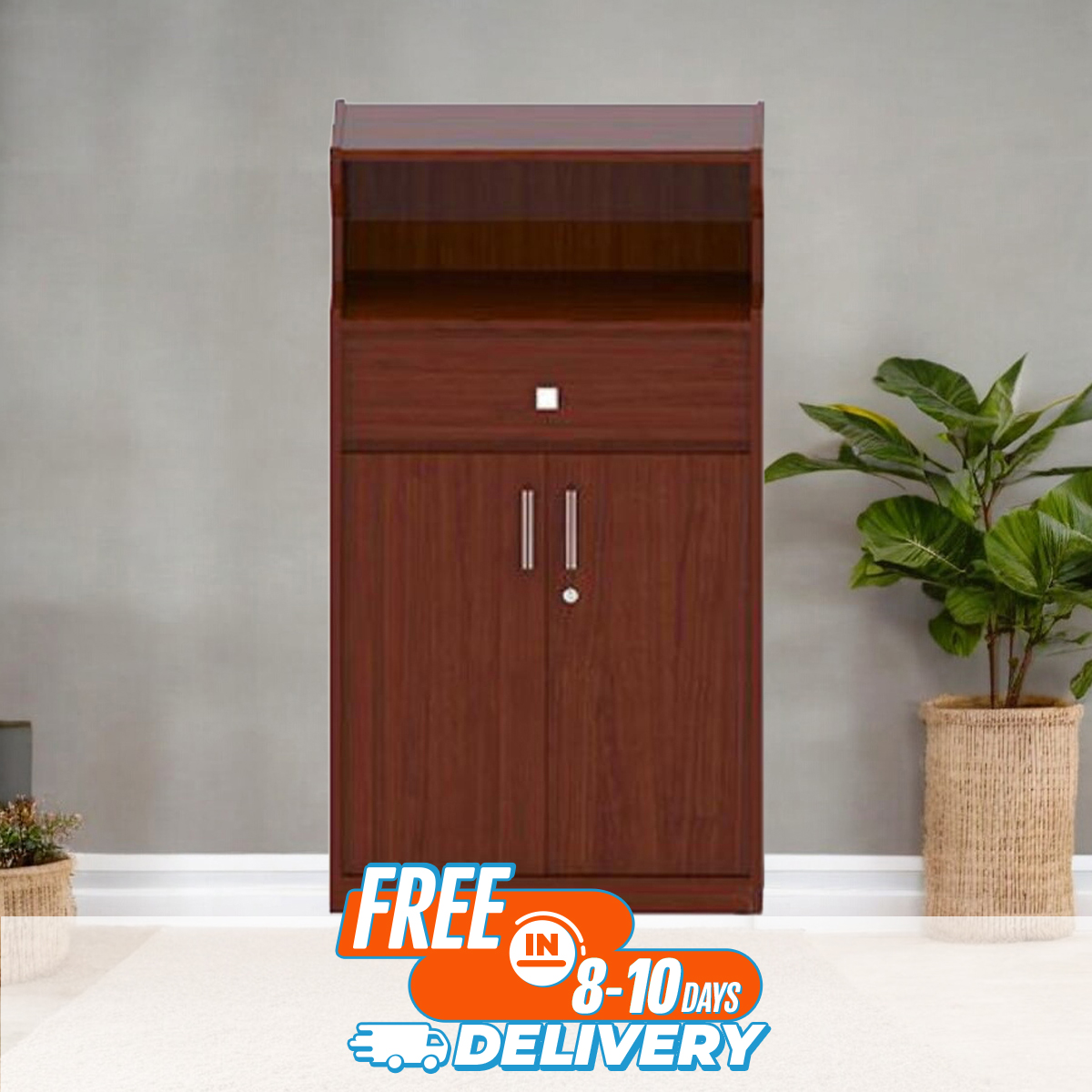 Picture of Modern Oven Stand | Cabinet Drawers | Lockable Drawer | Large Storage Shelf | Premium Design by Best Quality Furniture