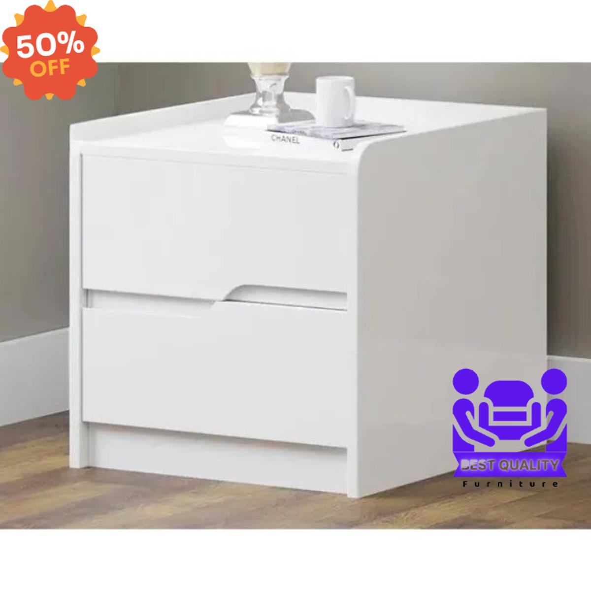 Picture of Newfangled - Best Quality Furniture Terence High Glossy Bed Side Table-Drawer Storage - Furniture & Decor - Modern and Trendy
