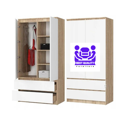 Picture of Indispensable - Best Quality Furniture Modern & Contemporary style 2 Door with 2 Drawer Almira / Wardrobe - Furniture & Decor