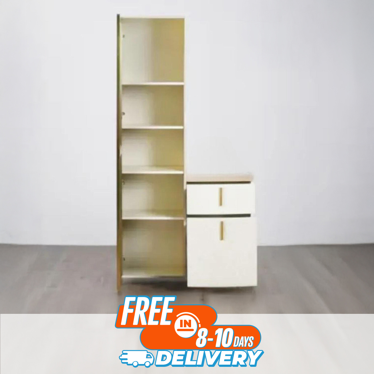 Picture of Premium Quality - Best Quality Furniture Home Centre Full Mirror Dressing Table with inner Shelf & Side Drawer - Couture - High-end