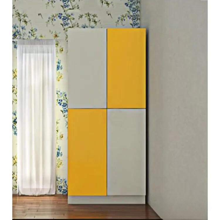 Picture of Flora 4 Door Almirah with Inner Locker Drawer or Cloth Storage Organizer for Living Room & Bedroom | Multipurpose Wardrobe
