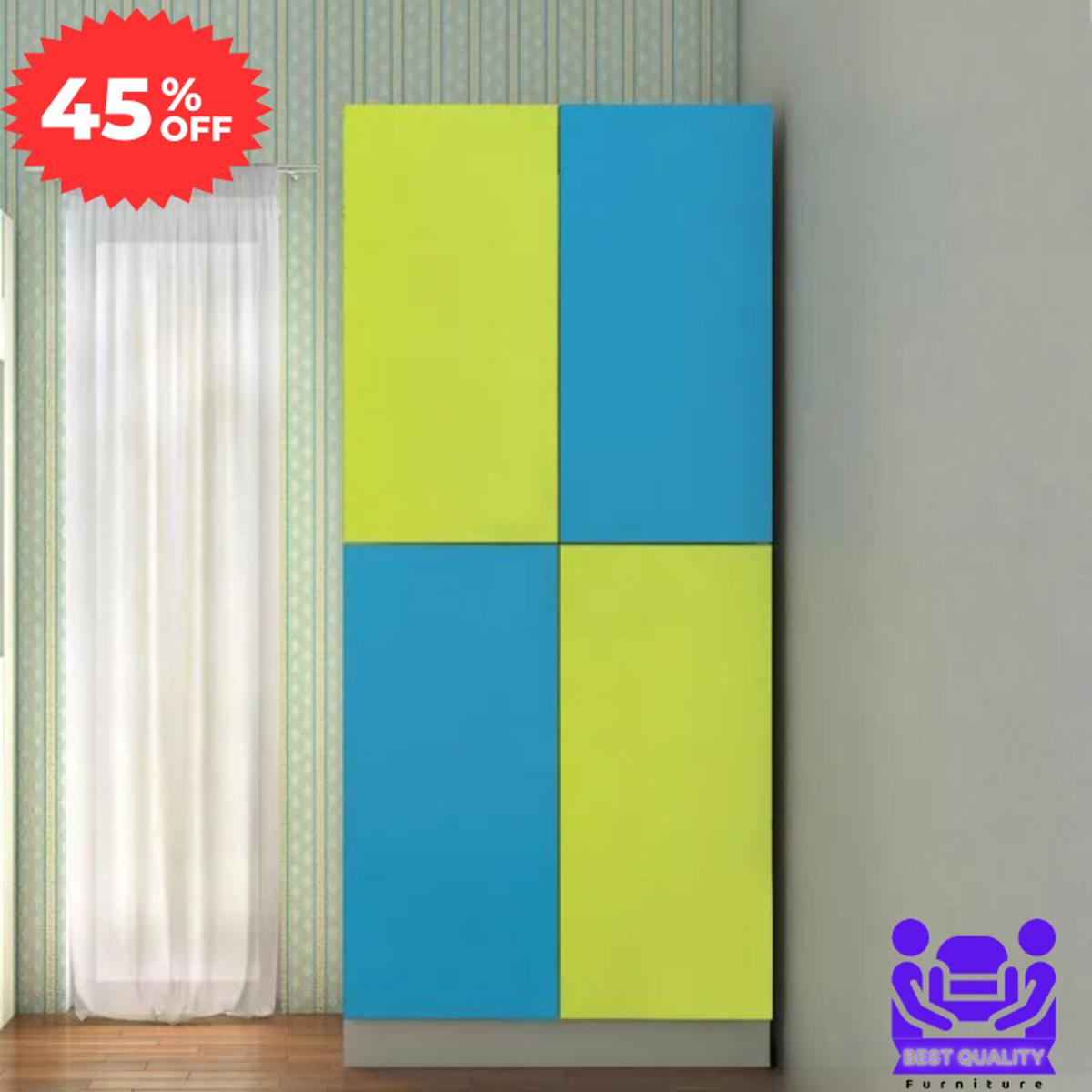 Picture of 4 Door Generic Hudson Storage Organizer Almirah for Living Room & Bedroom | Multipurpose Wardrobe for Kids Clothes Shelf Storage
