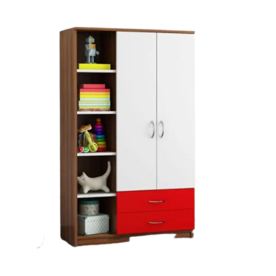 Picture of Quirky Finds - Premium Design Luxury Pull out Almirah with 2 Drawer and 1open Shelf for Book or Display Unit/ Cloth Hanger Storage